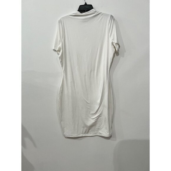 New N BY NAKED WARDROBE Size 2x Bare Body-Con Minidress White - Picture 11 of 14